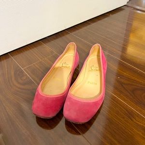 Christian Louboutin pink ballerina flats sz 36